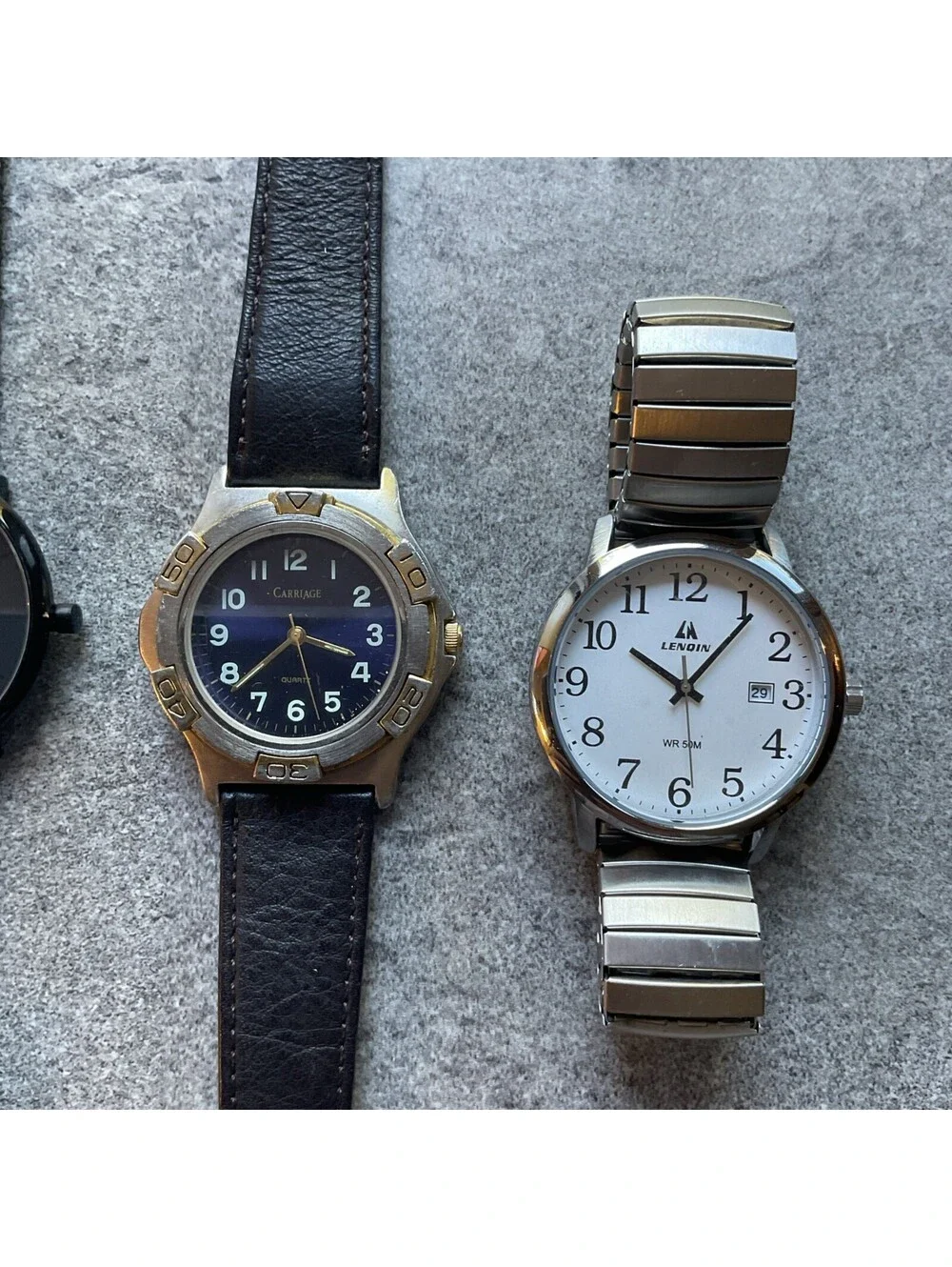 Great Lot Of Four Mens Watches All Four Watches Run Great Lot B1